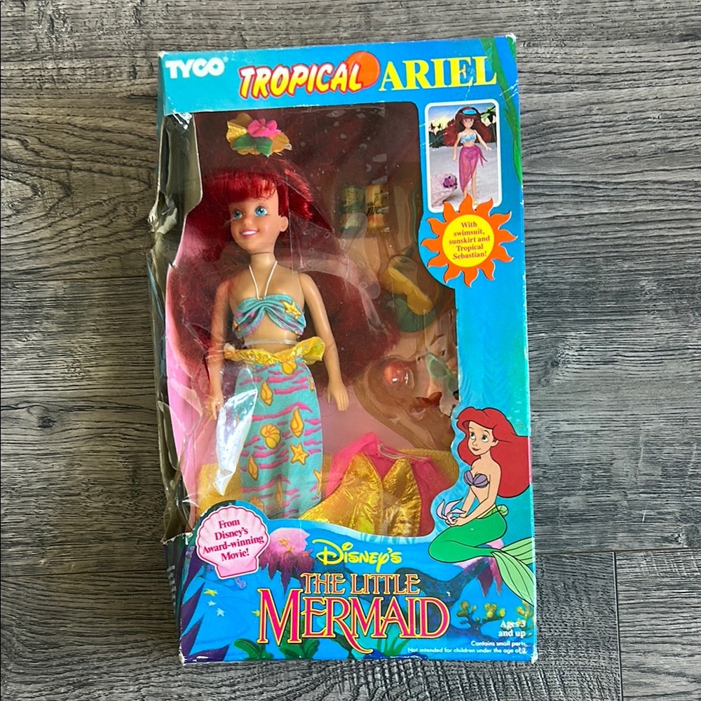 Disney's The Little Mermaid Tropical Ariel Doll - TYCO 1991 VINTAGE